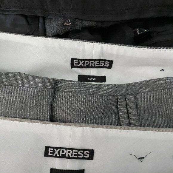 3 Editor Barely Boot Gray*Oatmeal Office Dress Career Stretch Pants Lot - 4S - Picture 6 of 6